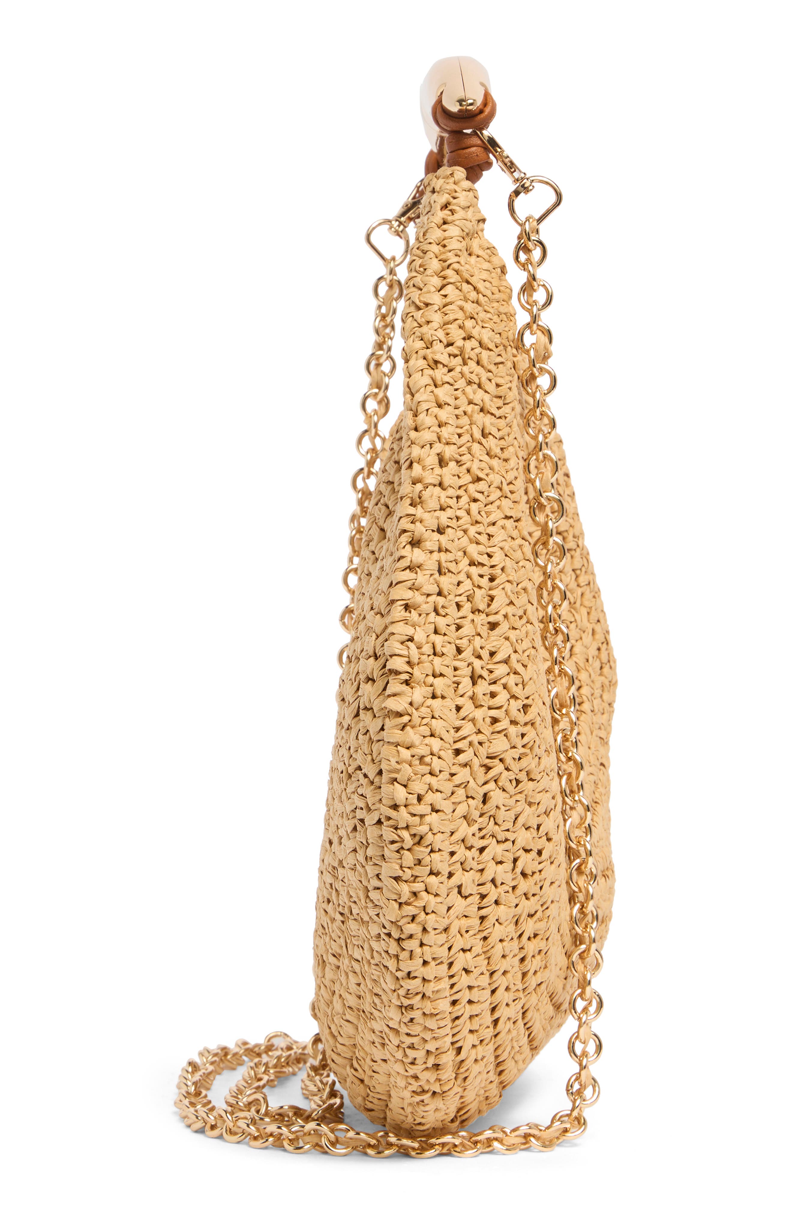 URBAN EXPRESSIONS HANDBAGS Straw Top Handle Satchel, Alternate, color, 