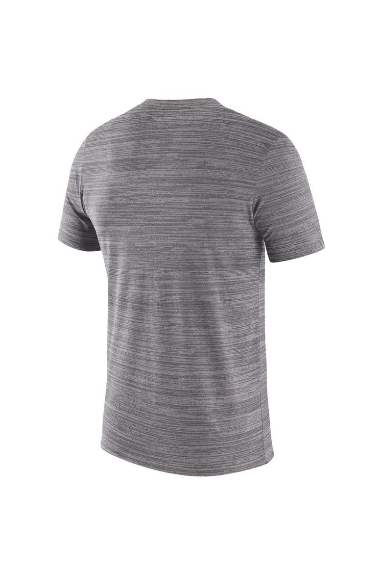 Men's Nike Heathered Charcoal LSU Tigers Big & Tall Velocity Performance T-Shirt, Alternate, color, Heather Charcoal