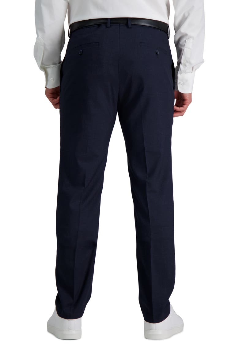 Sharkskin Slim Fit Stretch Dress Pant, Alternate, color, DARK NAVY
