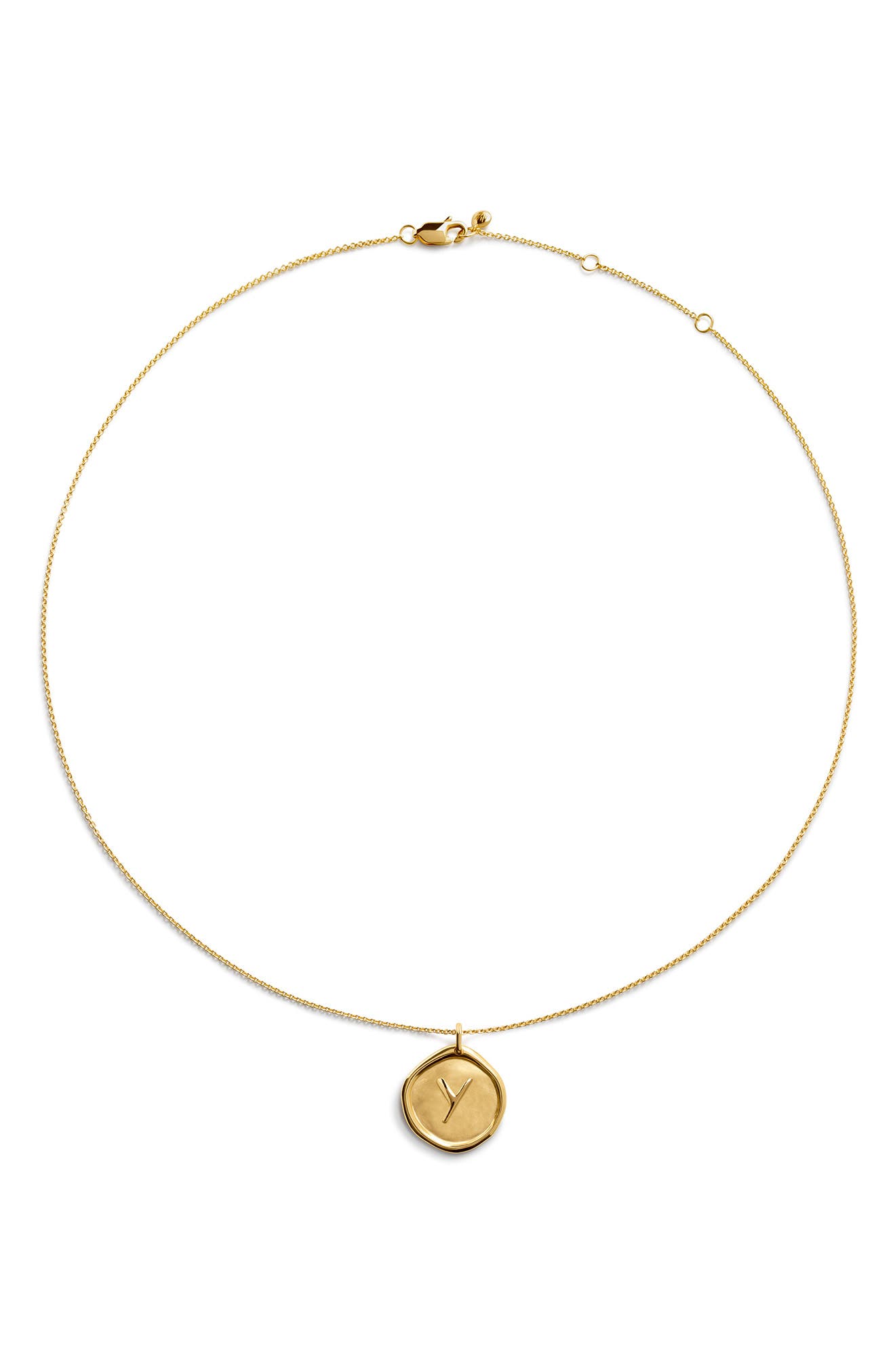 18CT GOLD VERMEIL Y