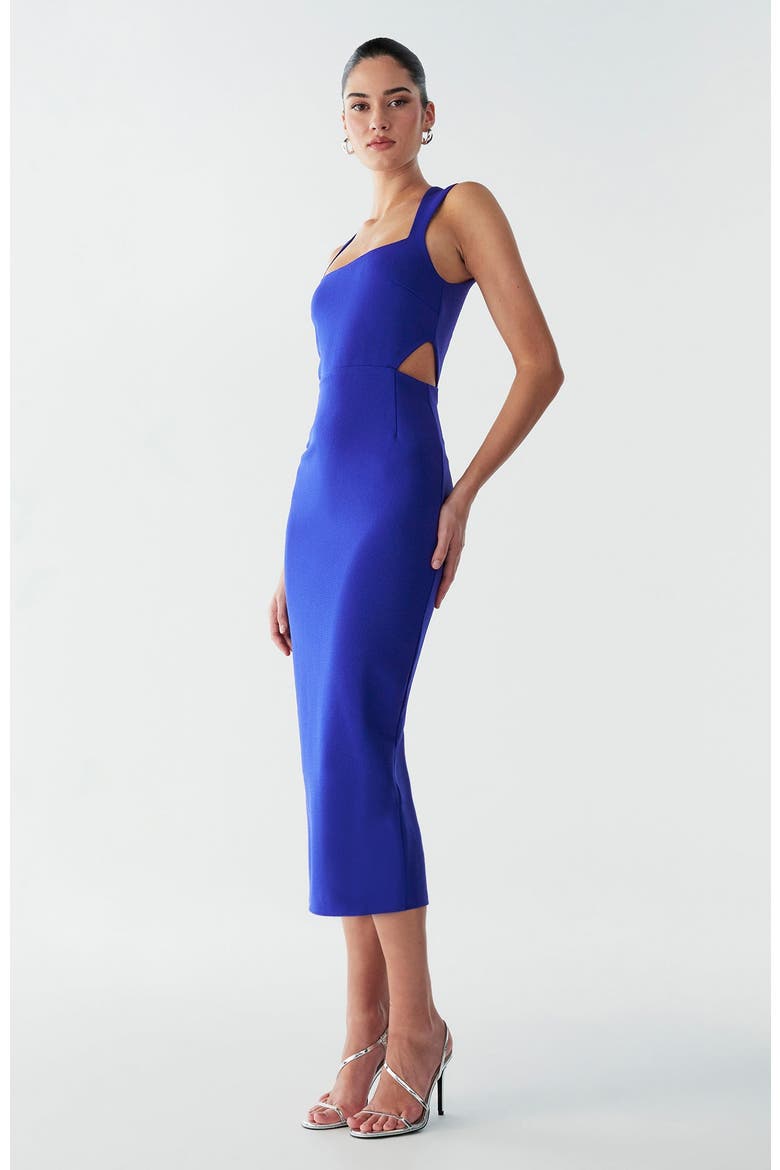 Riri Midi Dress, Alternate, color, Cobalt Blue