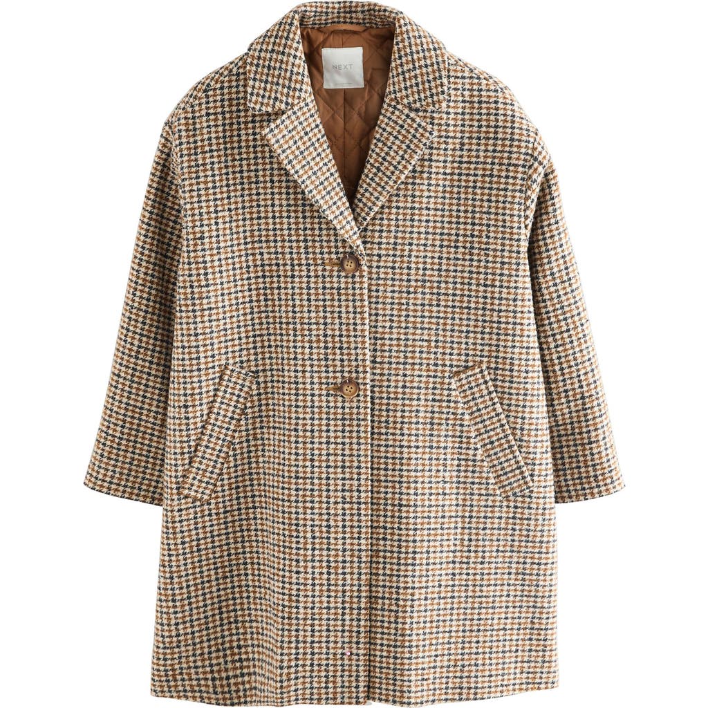 Next Kids' Houndstooth Coat In Multi