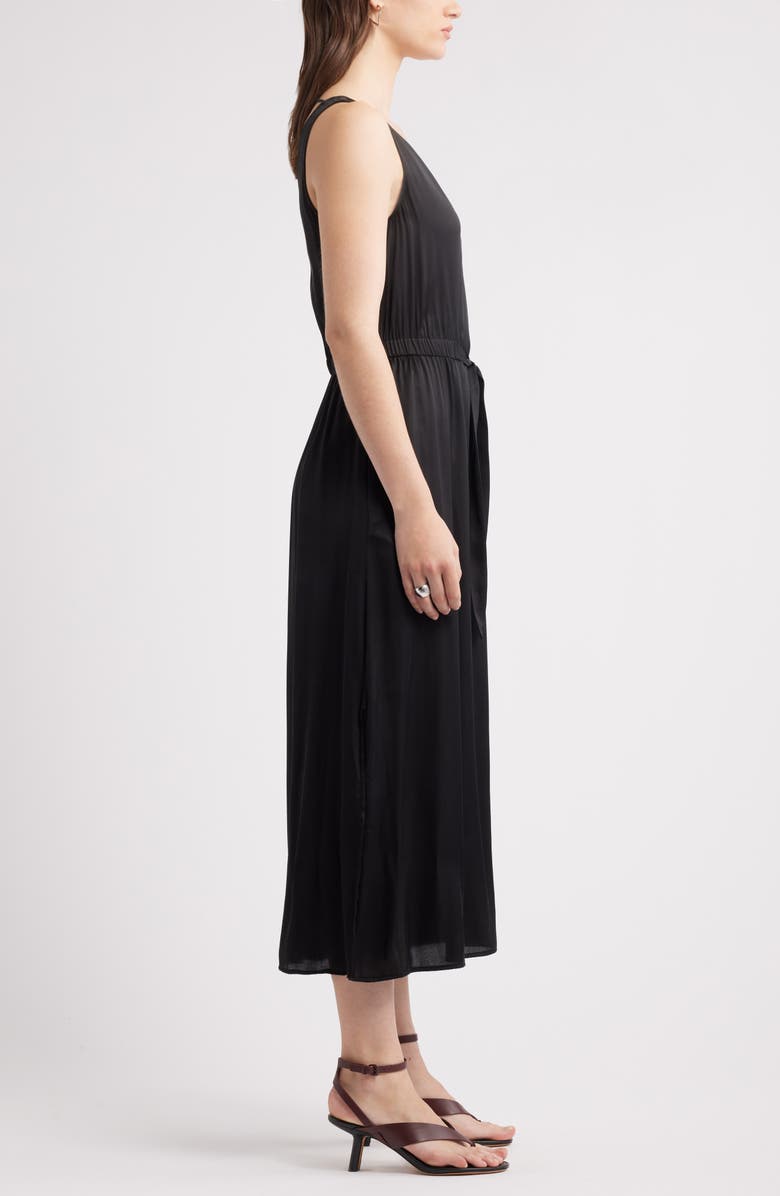 Nordstrom Sleeveless Midi Dress, Alternate, color, Black
