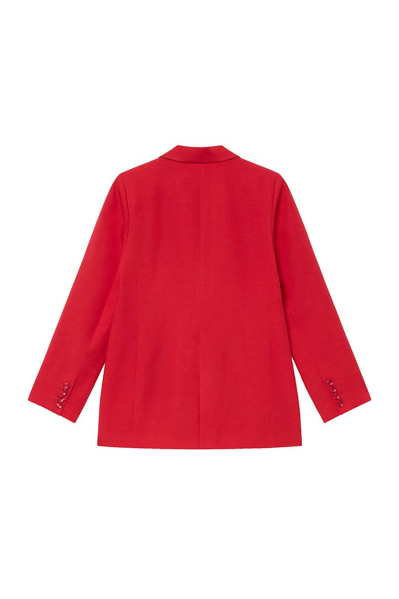 Double Breasted Blazer, Alternate, color, Red