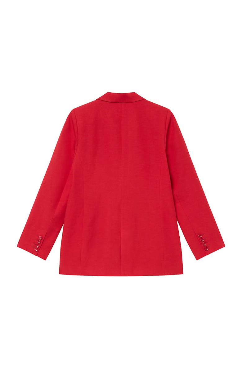 MINT VELVET Double Breasted Blazer, Alternate, color, Red