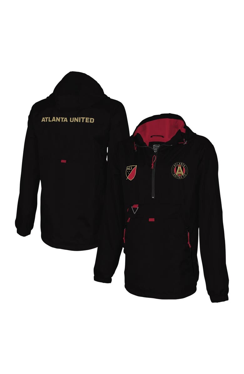 Stadium Essentials Men's Stadium Essentials Black Atlanta United FC Compete Quarter-Zip Hoodie Jacket, Alternate, color, 
