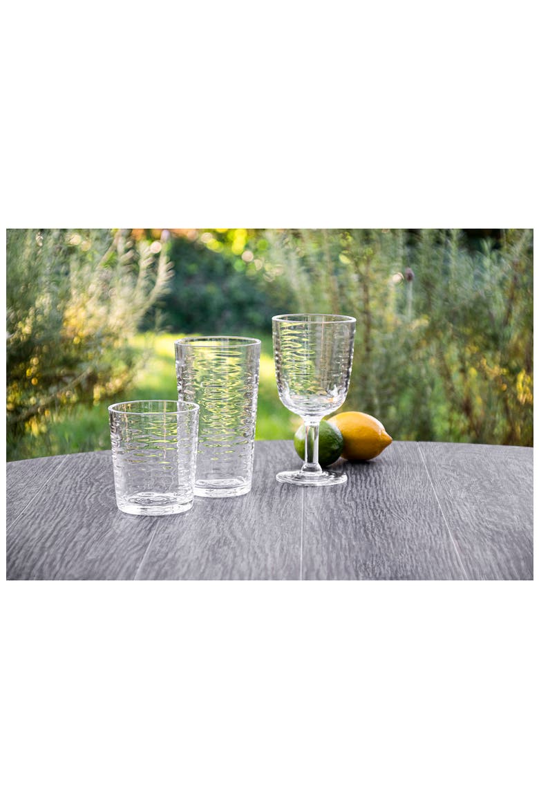Set of 6 Shatterproof Foundry Goblets, Alternate, color, CLEAR