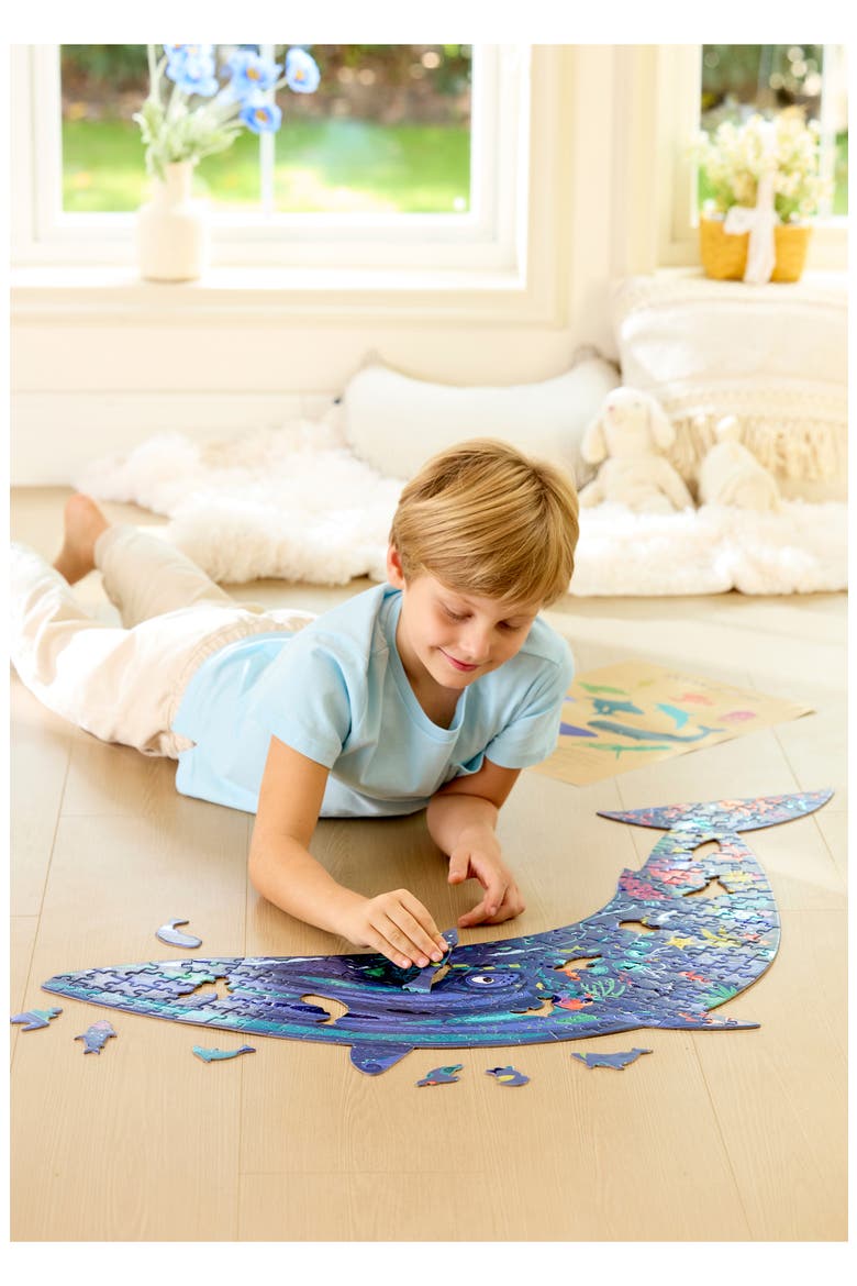 Humpback Whale Shimmer 200-Piece Floor Puzzle, Alternate, color, MULTIPLECOLOR