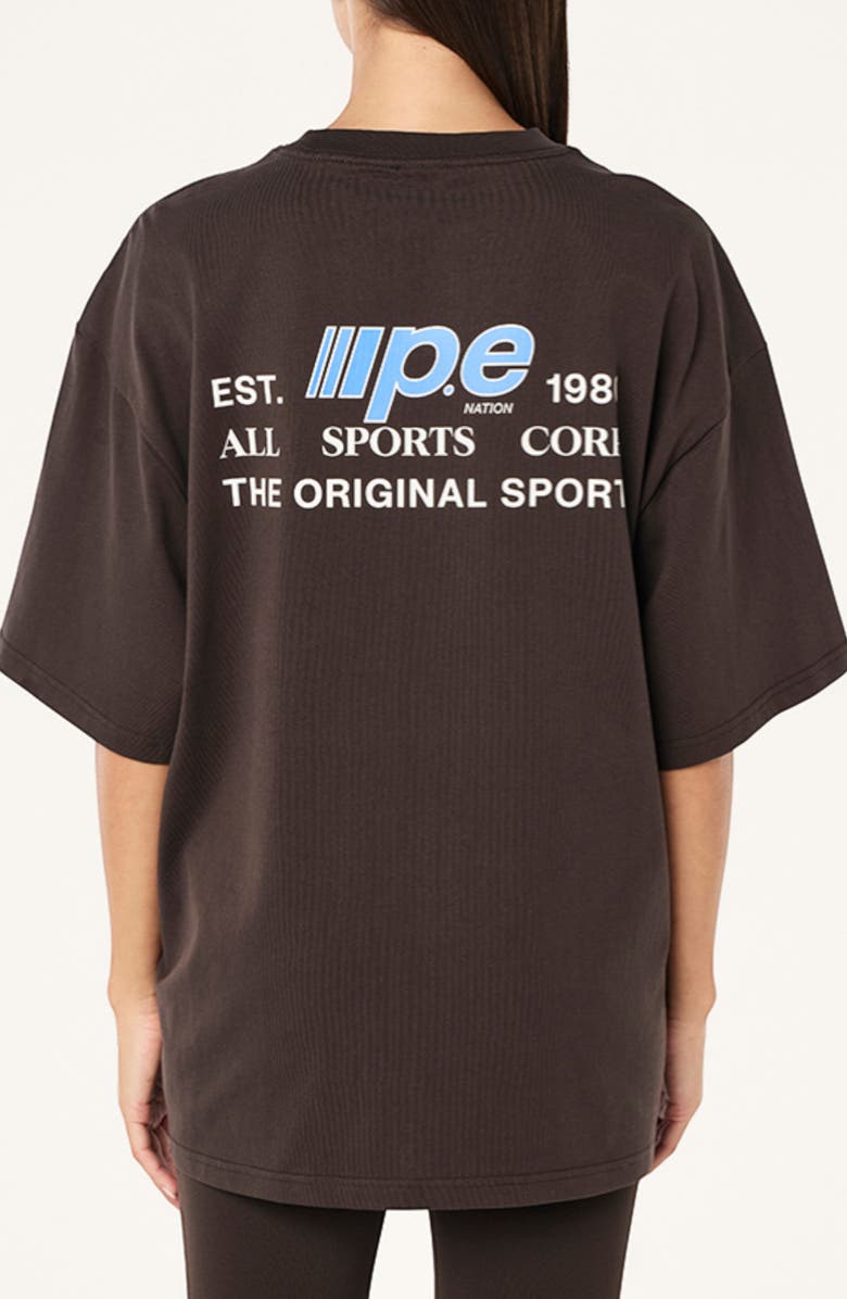 P.E Nation Preview Piping Leggings, Alternate, color, Coffee