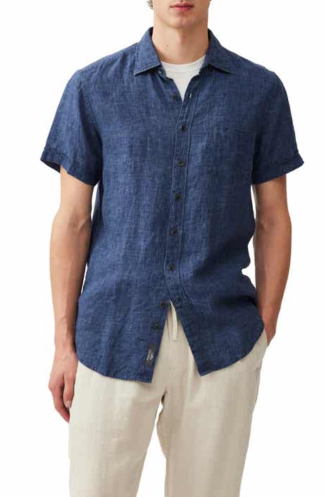 Rodd & Gunn Palm Beach Sports Fit Short Sleeve Linen Button-Up Shirt