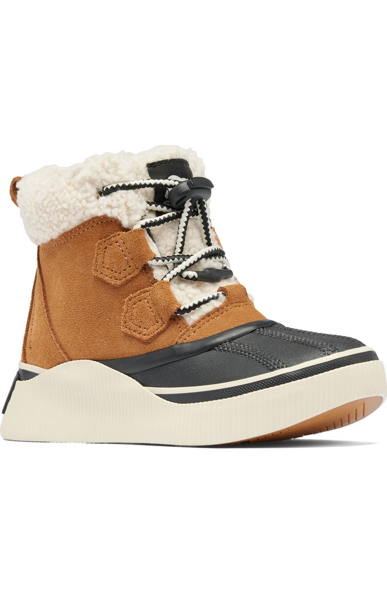 SOREL Kids' Out N About IV Chillz Waterproof Duck Boot, Main, color, Taffy/ Black