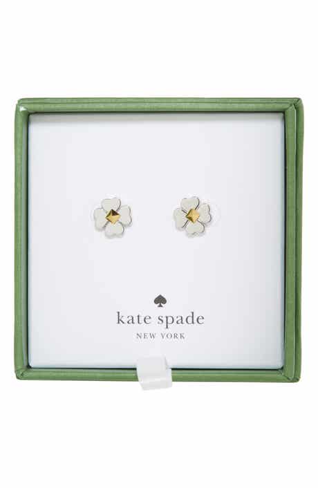 Kate Spade New York floral spade stud earrings