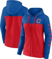 FANATICS Women's Fanatics Branded Royal/Red Chicago Cubs City Ties Hoodie Full-Zip Sweatshirt