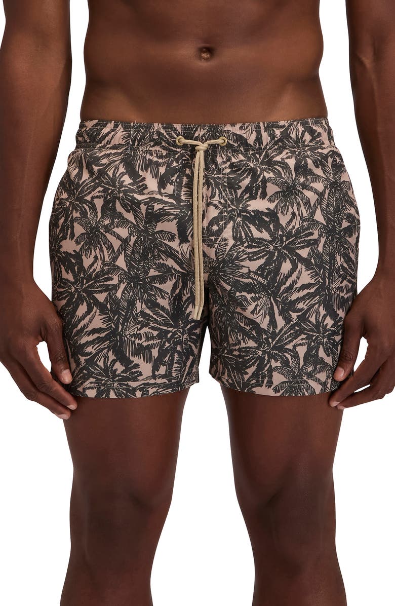Sundek Print Swim Trunks, Main, color, Safari