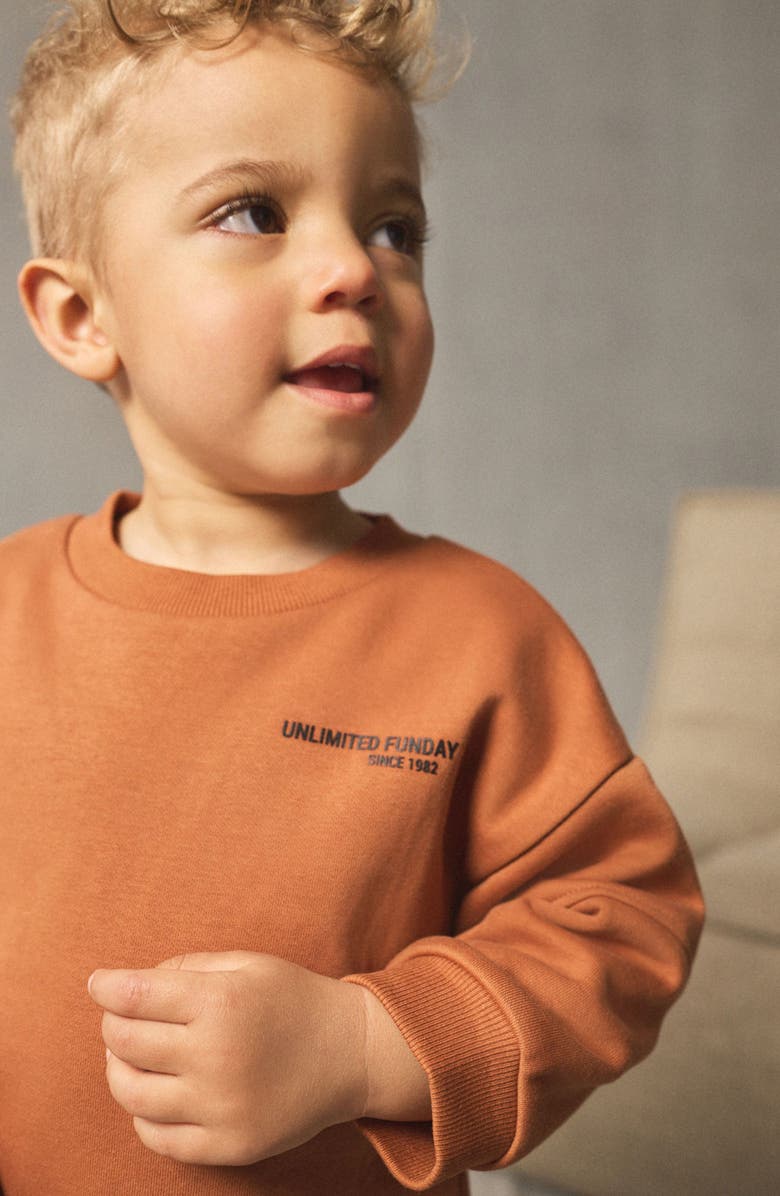 NEXT Kids' Utility Sweatshirt & Cargo Joggers Set, Alternate, color, Brown