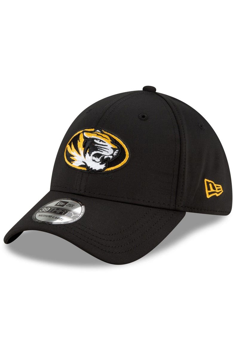 New Era Men's New Era Black Missouri Tigers Campus Preferred 39THIRTY Flex Hat, Main, color, 
