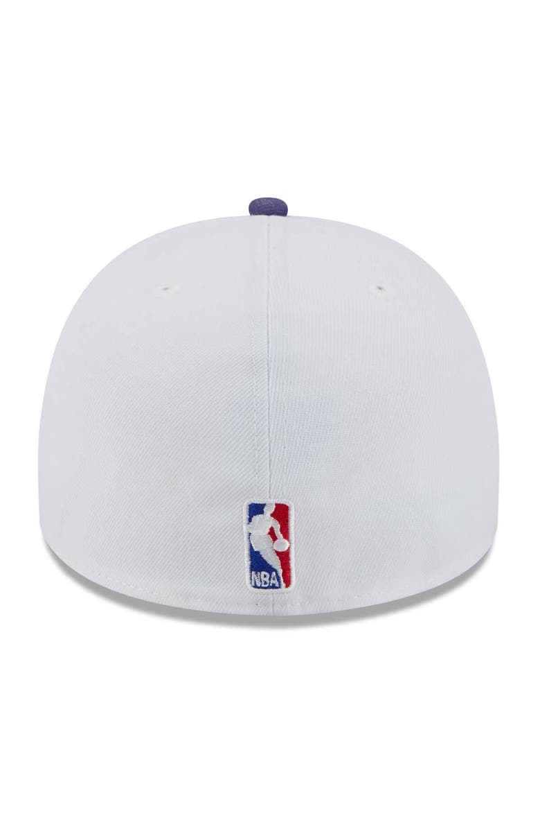 New Era Men's New Era White/Purple Phoenix Suns 2025 NBA Draft A-Frame 59FIFTY Fitted Hat, Alternate, color, White