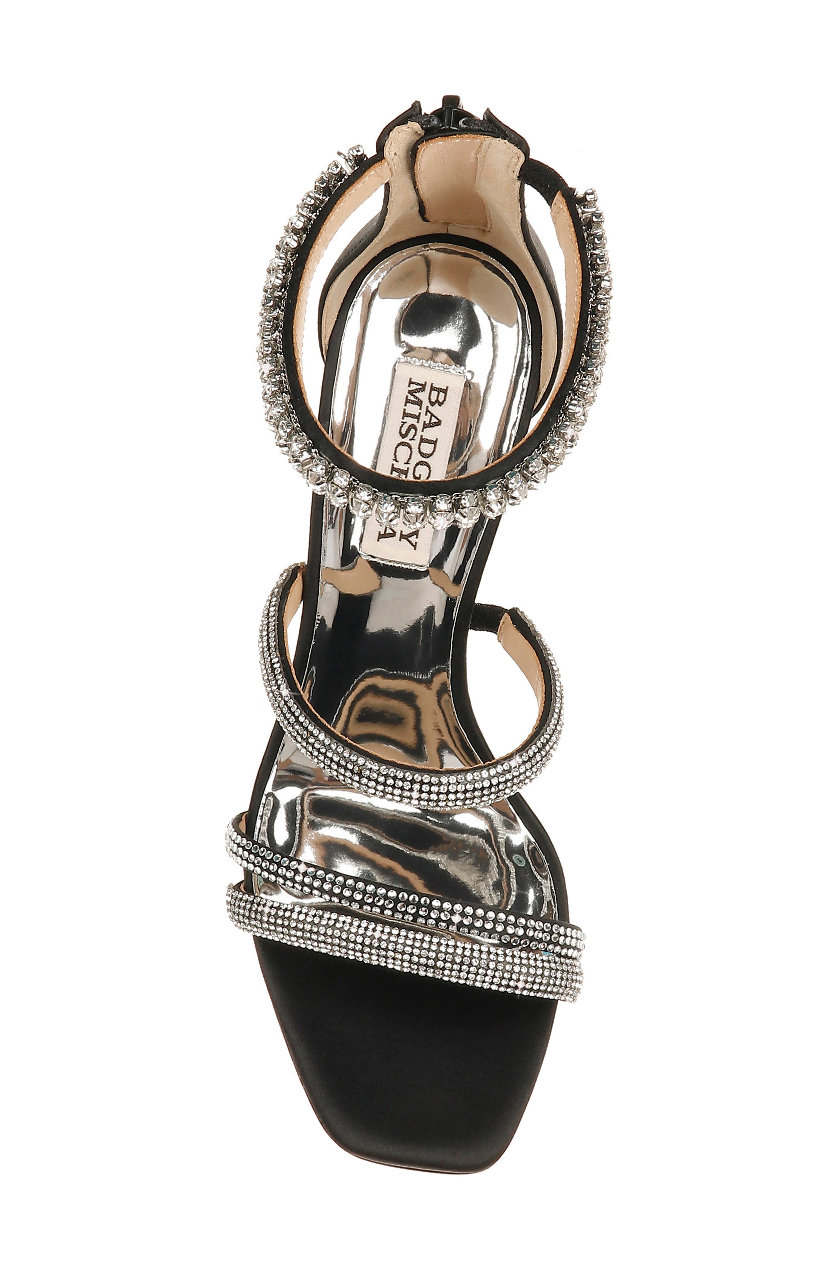 Badgley Mischka Collection Zulema Embellished Strappy Sandal, Alternate, color, 