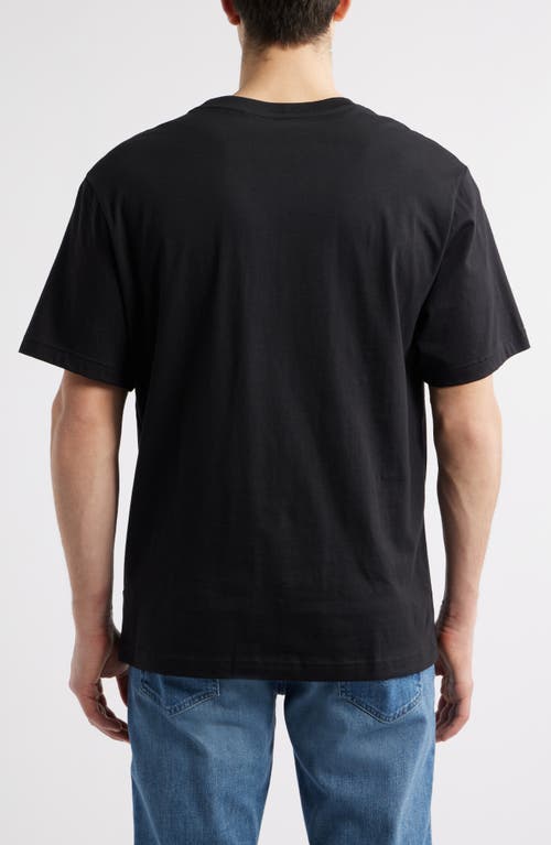 Shop The North Face Box Fit Evolution Embroidered T-shirt In Tnf Black