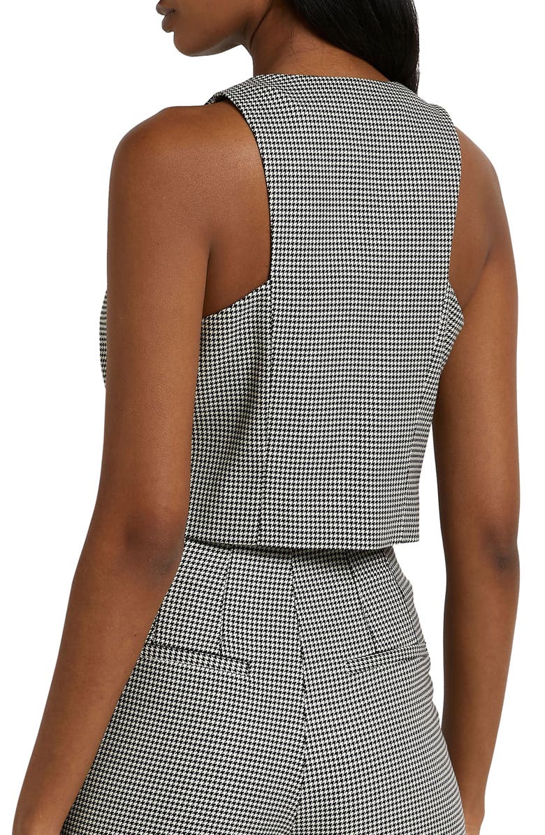 River Island Houndstooth Vest, Alternate, color, 