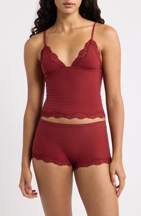 Fits Everybody Lace Camisole & Boyshorts Set