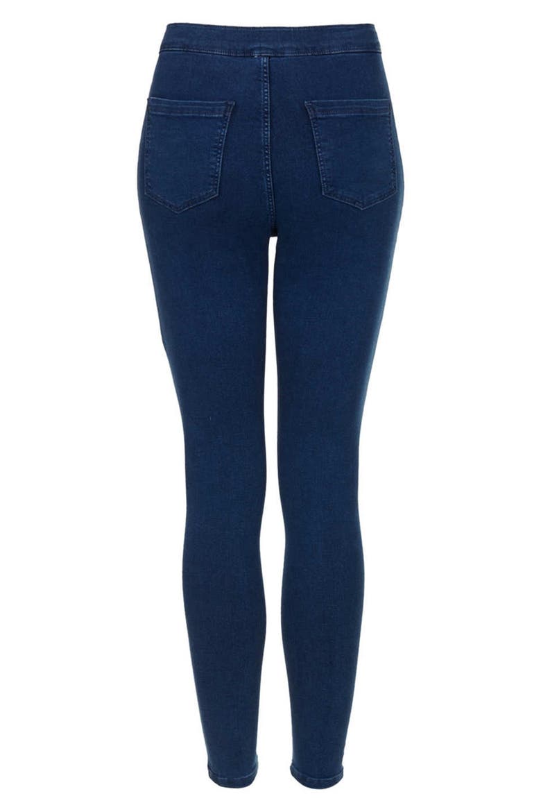 Moto High Rise Skinny Jeans, Alternate, color, BLUE