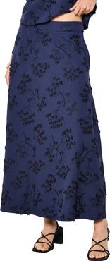 Apricot Dandellion Embroidered Skirt