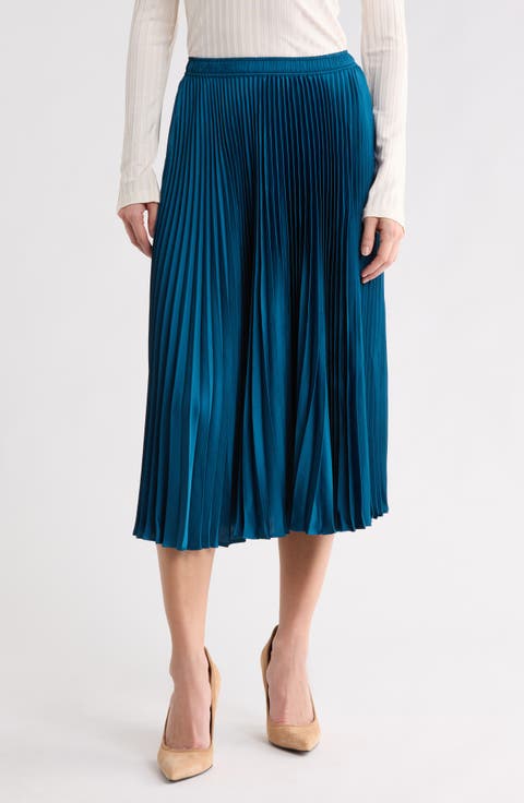Vlysola Pleated Midi Skirt