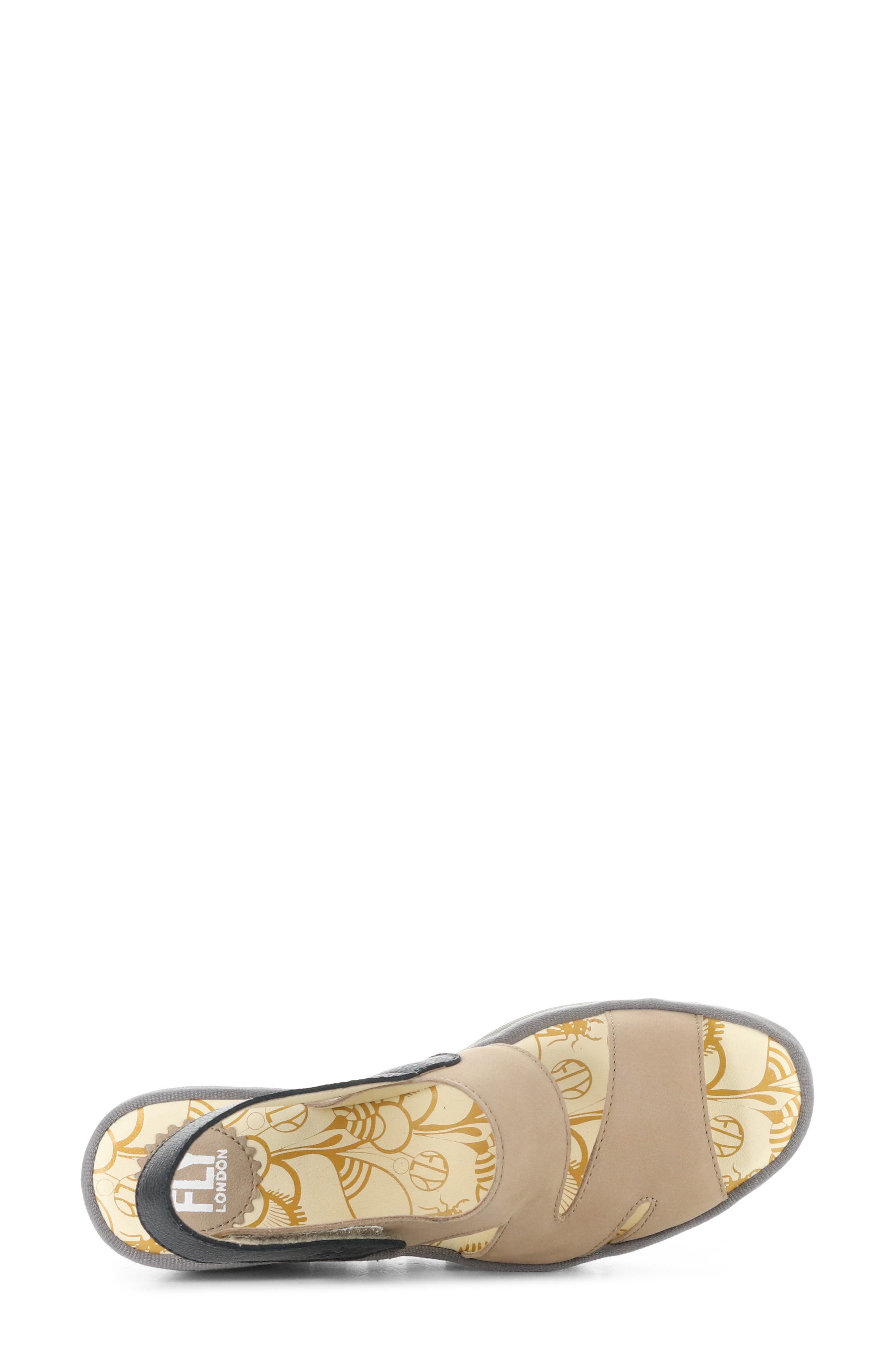 Yaad Slingback Platform Wedge Sandal, Alternate, color, TAUPE/ BLACK