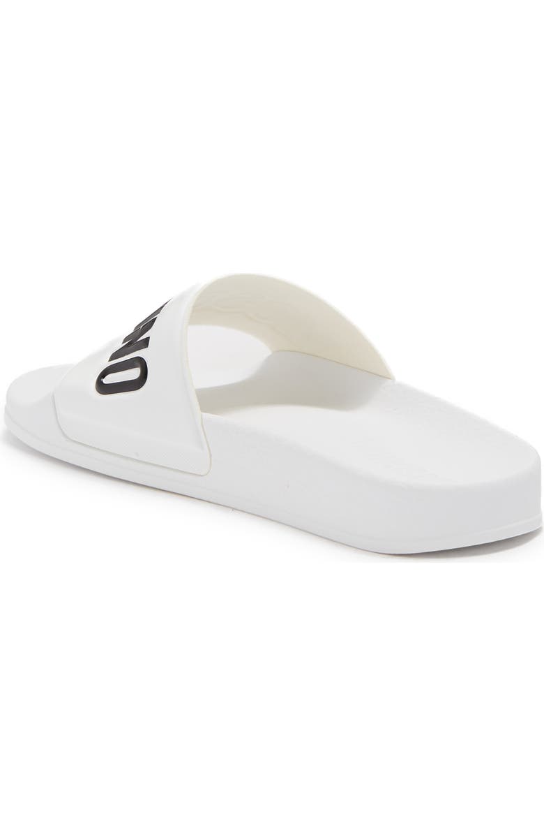 Moschino Logo Slide Sandal, Alternate, color,
