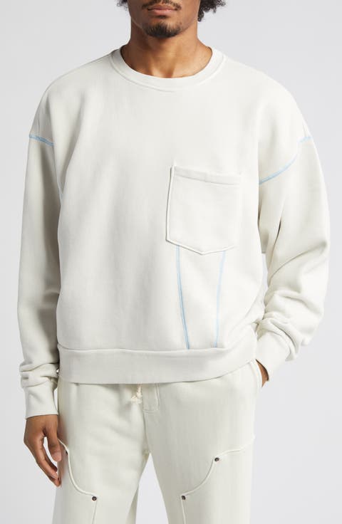 Contrast Stitch Crewneck Sweatshirt