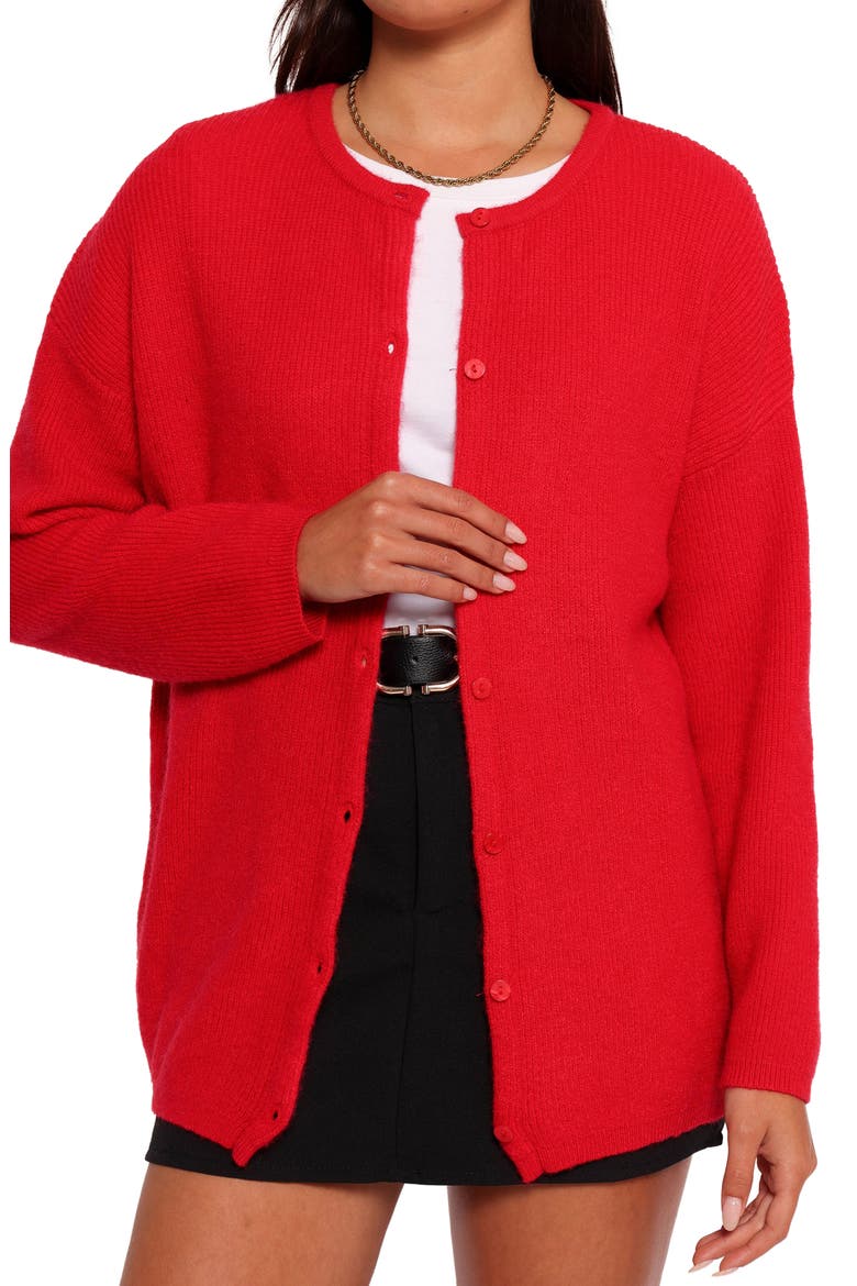 Astor Cardigan, Alternate, color, RED