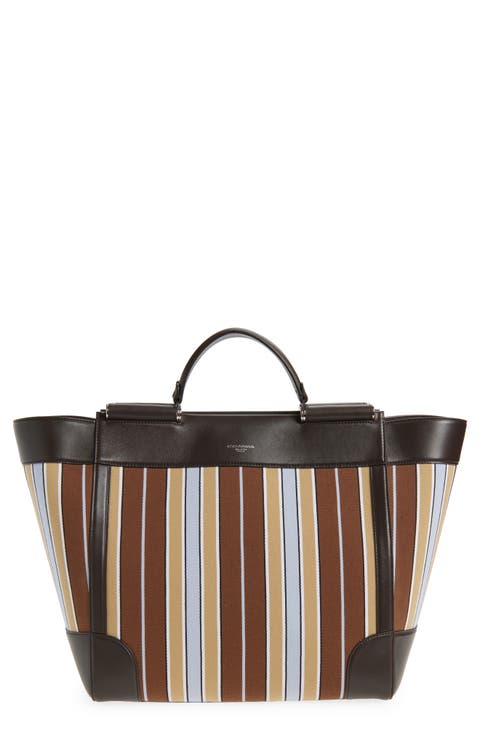 Sicily Stripe Jacquard Shoulder Bag