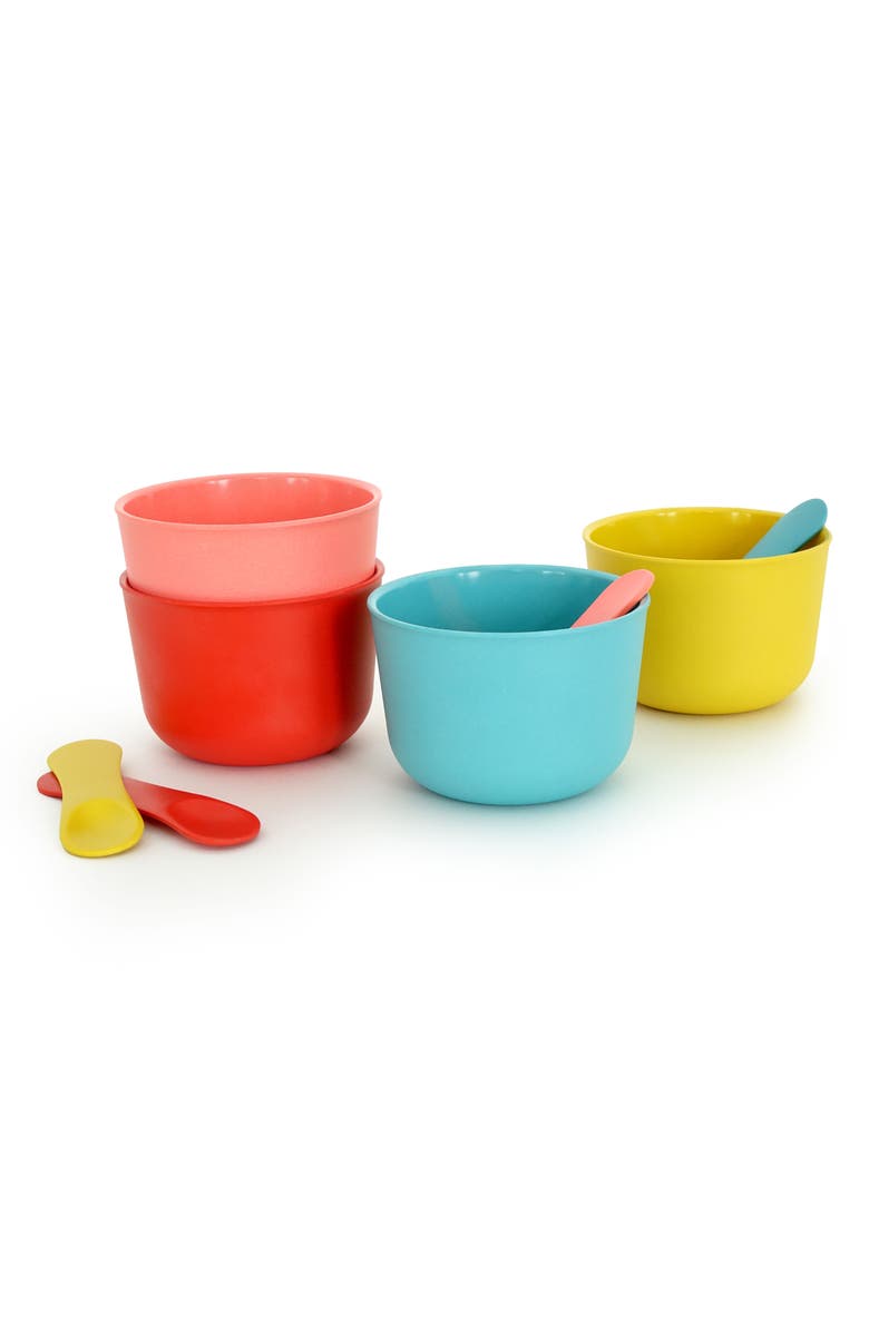 EKOBO Bambino 8-Piece Biodegradable Bamboo Ice Cream Set, Alternate, color, 