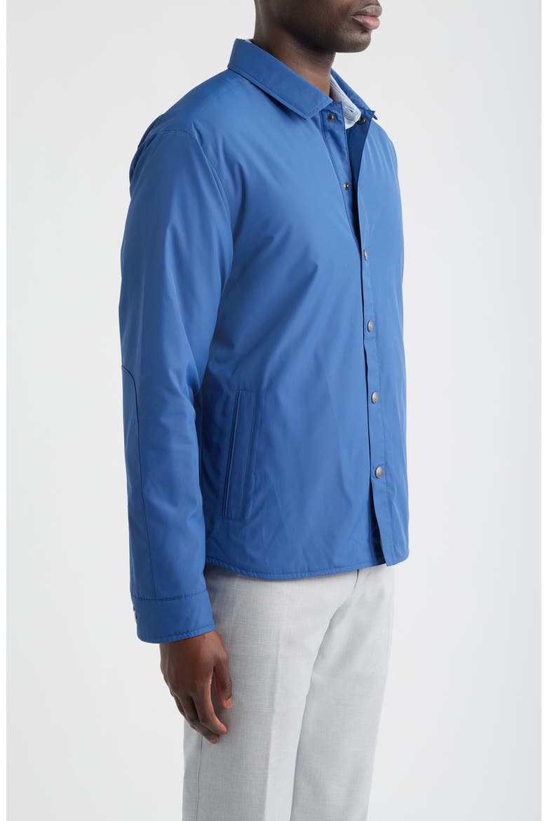 Brighton Water Resistant Snap Front Shirt Jacket, Alternate, color, WINDSOR BLUE