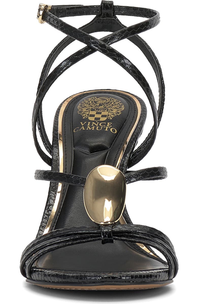 Vince Camuto Arlein Strappy Sandal, Alternate, color, Black Embossed