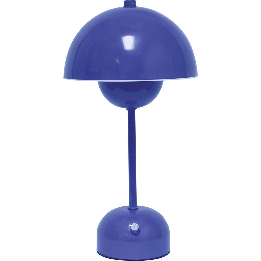 Lalia Home Touch Activated Wireless Lamp In Blue