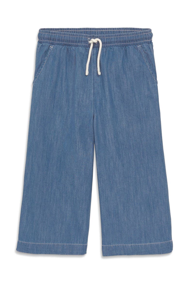 Kids Chambray Cropped Easy Pant, Main, color, Classic Chambray