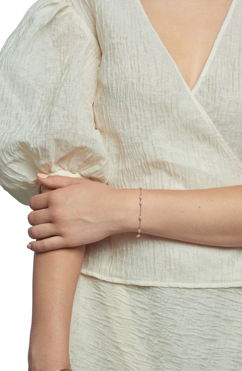 Poppy Finch Keshi Pearl Bracelet, Alternate, color, 