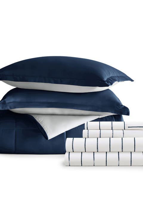 7-Piece Assorted Reversible Comforter Set