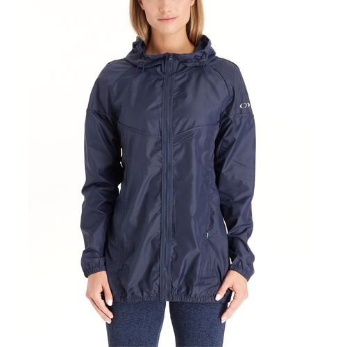 Modern Eternity Maternity Addison 3-in-1 Waterproof Maternity Windbreaker in Navy  product