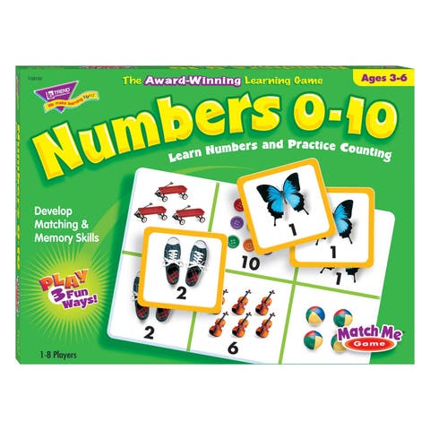Numbers 010 Match Me Games, Kids Ages 3+