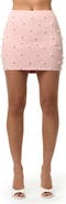 Naked Wardrobe Faux Pearl Miniskirt