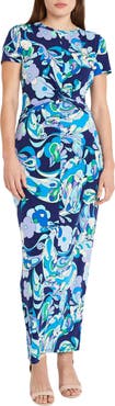 Donna Morgan Waist Twist Maxi Dress