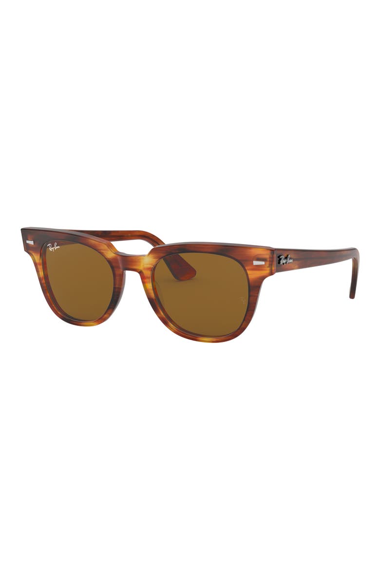 Meteor 50mm Wayfarer Sunglasses, Alternate, color, HAVANA