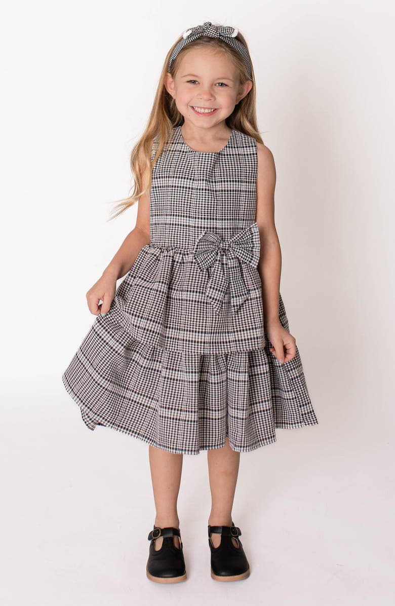 Popatu Kids' Check Print Tiered Dress, Alternate, color, 