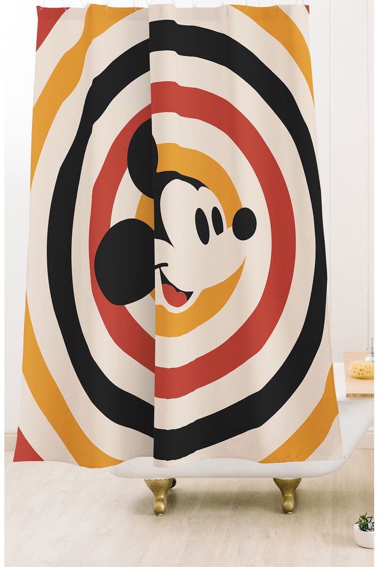 Disney x Society6 Mickey Shower Curtain (Nordstrom Exclusive), Alternate, color, MULTI