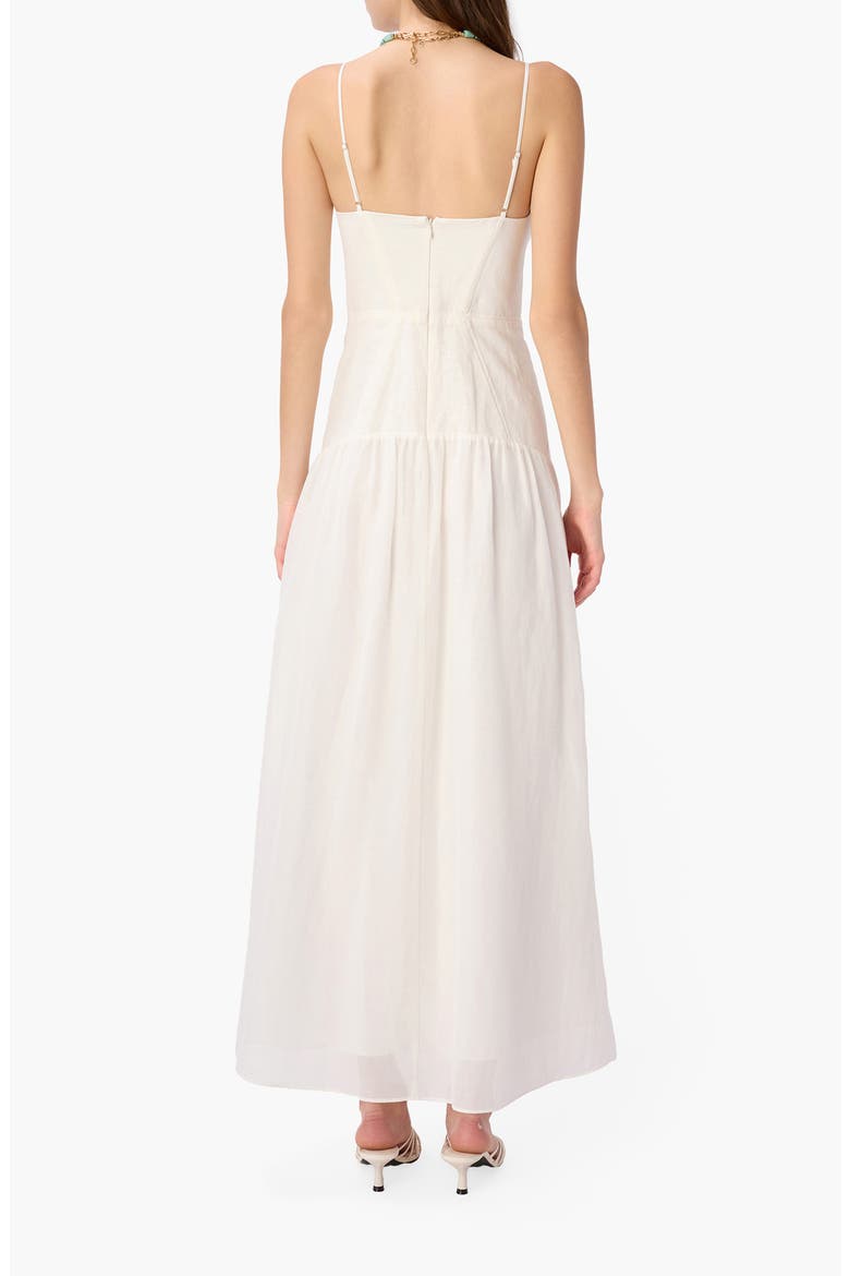 Salerno Corset Maxi Dress, Alternate, color, MACADAMIA