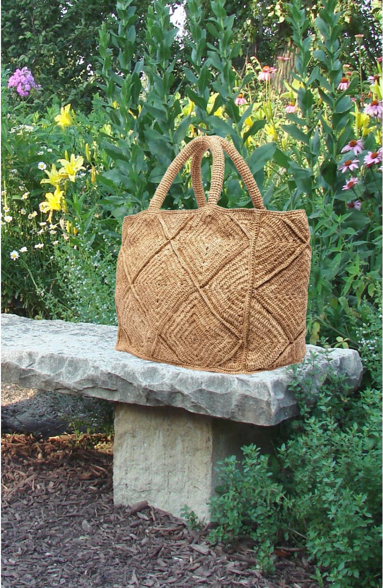 Zanatany Concepts Nico Raffia Tote Bag, Alternate, color, Beige