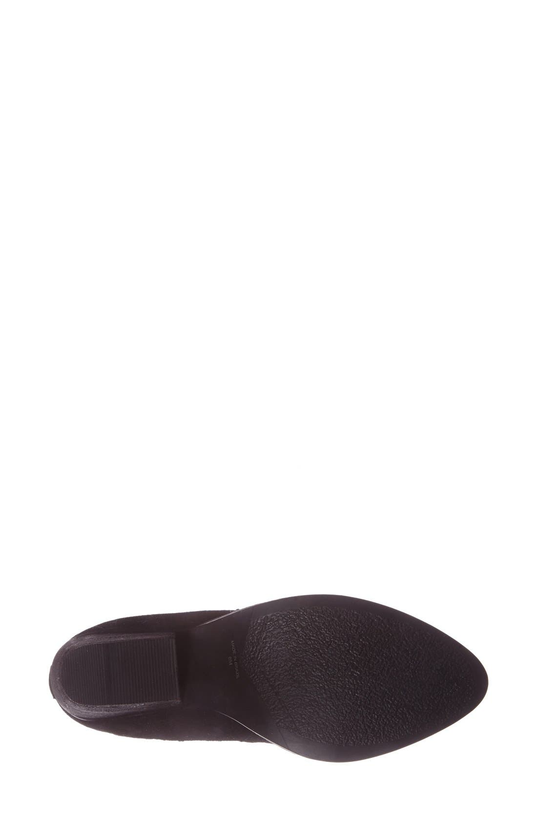 'Eve' Suede Bootie, Alternate, color, BLACK SUEDE